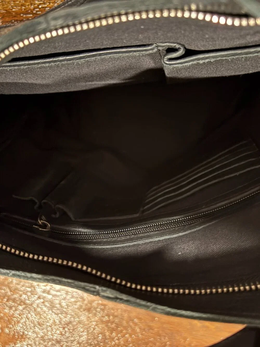 LATICO Leather Hobo Bucket Satchel Purse Black